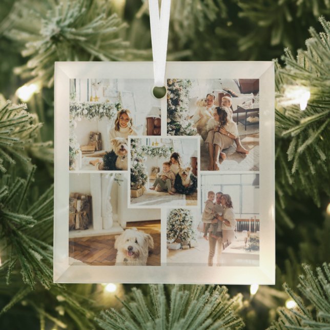 Foto Custom Personalisiert Weihnachten Ornament Aus Glas (Insitu)