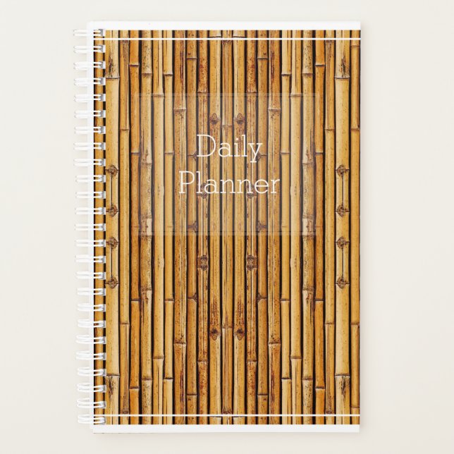 Foto Daily Plananner in Bambusdesign - HAMbWG Planer (Vorderseite)
