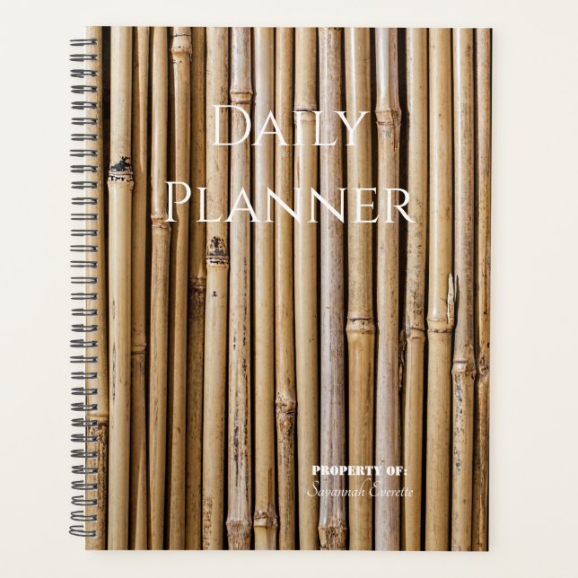 Foto Daily Planner Bamboo - HAMbWG Planer (Vorderseite)