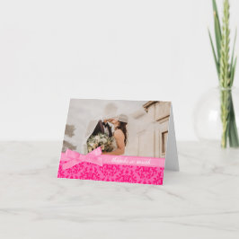 Foto danke Ihnen verdammt Hochzeit heiß rosa Karte