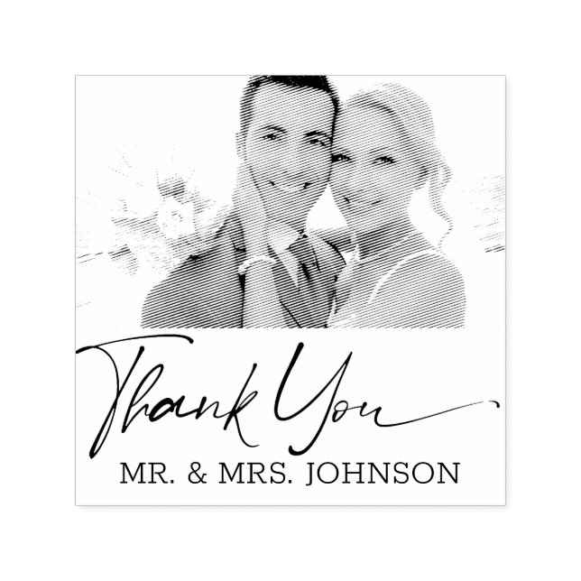 Foto Dankeschön für Hochzeit Permastempel (Design)