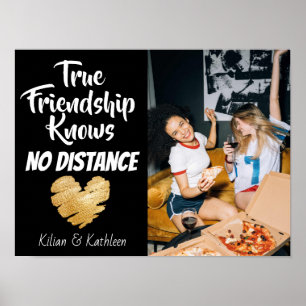 Foto, das die Freundschaft verlässt, kennt keine E Poster