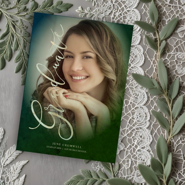 Foto de graduado moderno con un guión elegante de (Von Creator hochgeladen)