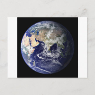 Foto de la Terre - Hémisphère Est Postkarte