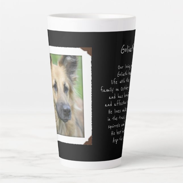 Foto-Dedication-Speicher mit der neuesten Tasse (Vorderseite)