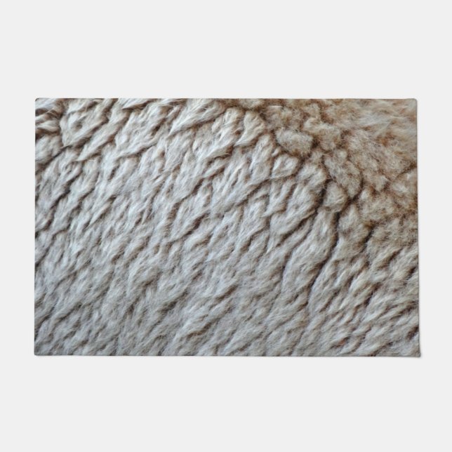 Foto der Abstrakten Natur aus Schafwolle Fußmatte (Vorderseite)