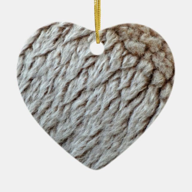 Foto der Abstrakten Natur aus Schafwolle Keramik Ornament (Vorne)