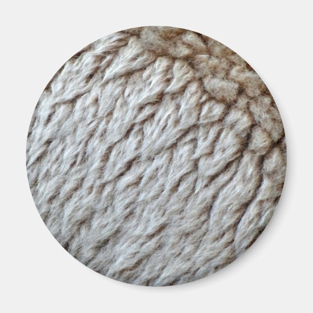 Foto der Abstrakten Natur aus Schafwolle Magnet (Vorne)