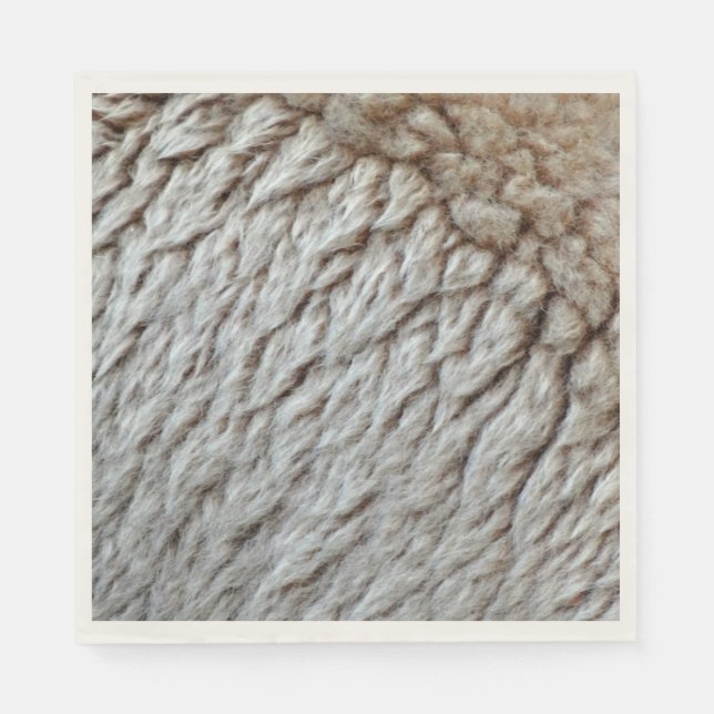 Foto der Abstrakten Natur aus Schafwolle Serviette (Vorderseite)