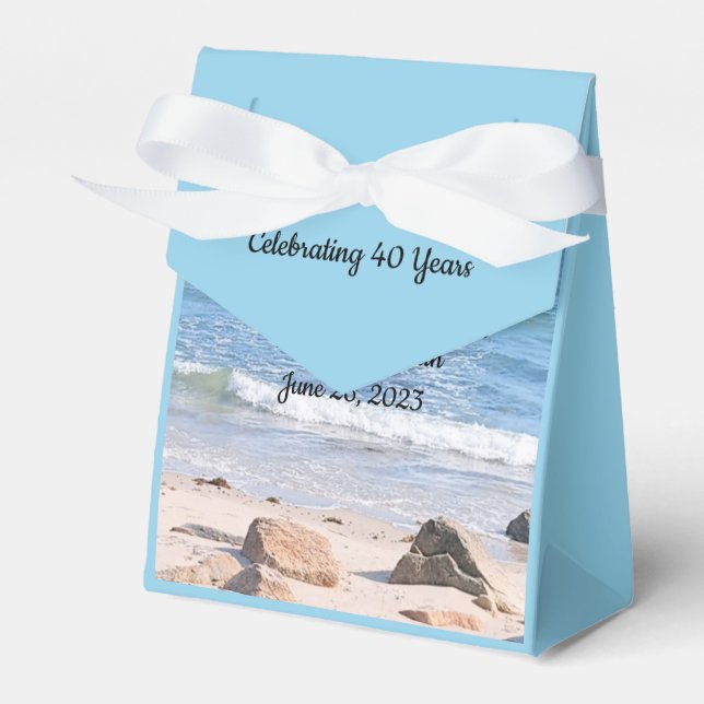 Foto der Atlantikküste 40 Jahre Geschenkschachtel (Vorderseite)