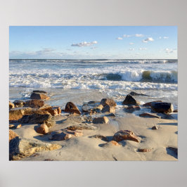 Foto der Atlantischen Ozeanwellen Poster