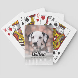 Foto "Der beste Hund der Welt" Personalisiert Spielkarten