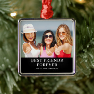 Foto der besten Freunde Ornament Aus Metall