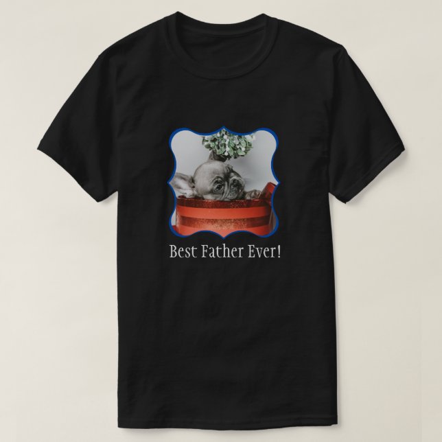 Foto der besten Vaterfamilie T-Shirt (Design vorne)