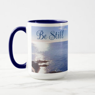 Foto der Bibel des stillen Blauen Ozeans Verse Got Tasse