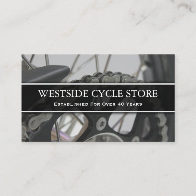 Foto der Bike-Kette - Visitenkarte (Vorderseite)