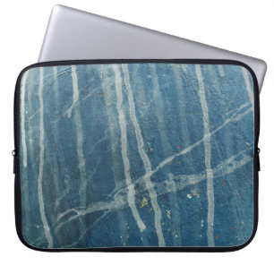 Foto der blauen Wandfarbe Laptopschutzhülle
