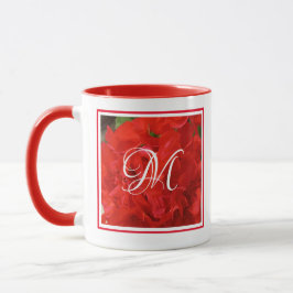 Foto der Blüte von Bright Red Geranium Tasse