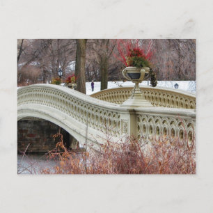 Foto der Bow Bridge des Central Park Postkarte