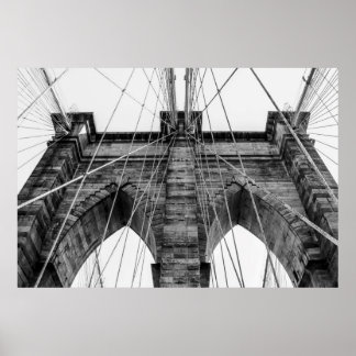 Foto der Brooklyn Bridge in NYC Poster
