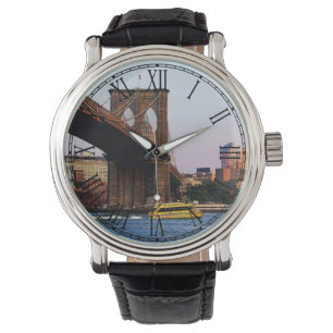 Foto der Brooklyn-Brücke in NYC Armbanduhr