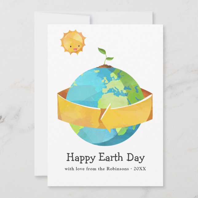 Foto der Earth Day Family Karte (Vorderseite)