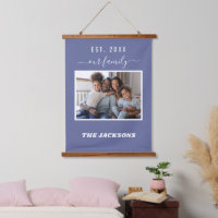 Foto der Familie dunkelblaues Namensskript