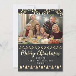 Foto der Familie Frohe Weihnachten Gold Klasse Rus