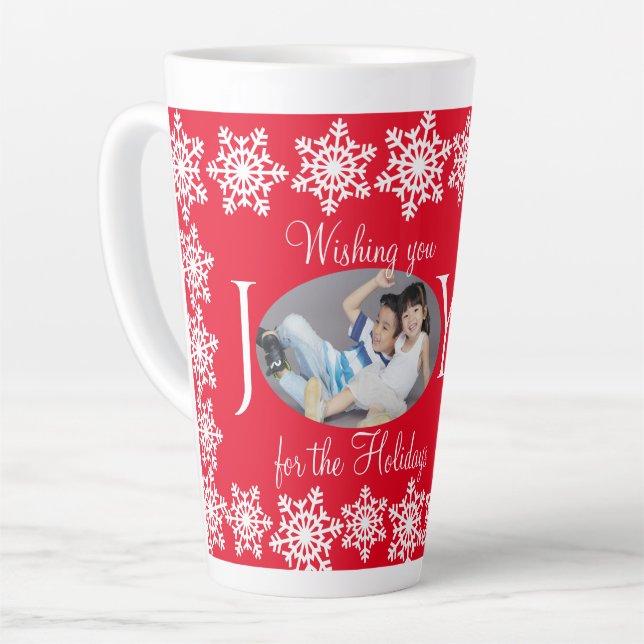 Foto der Familie JOY White Snowflake Tasse H (Linke Ecke)