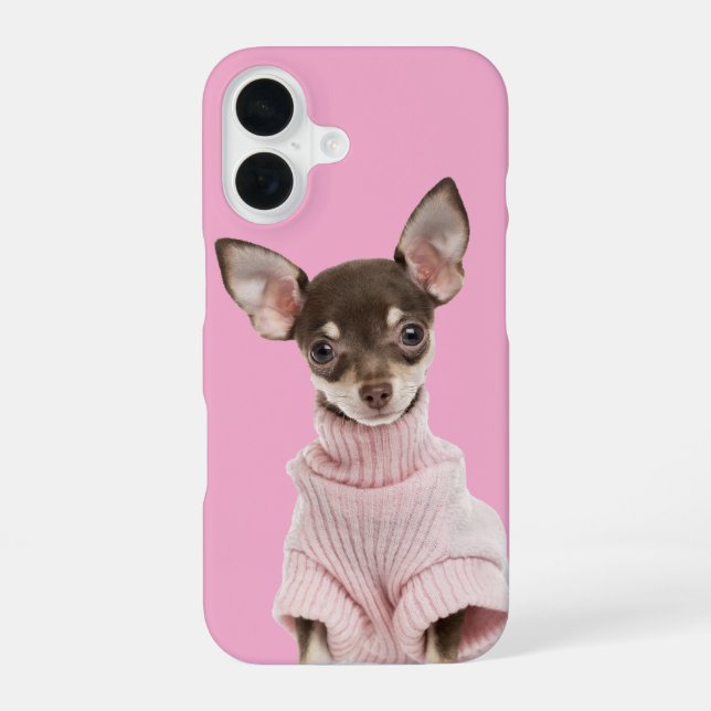 Foto der Familie rosa iPhone 16 Hülle (Rückseite)