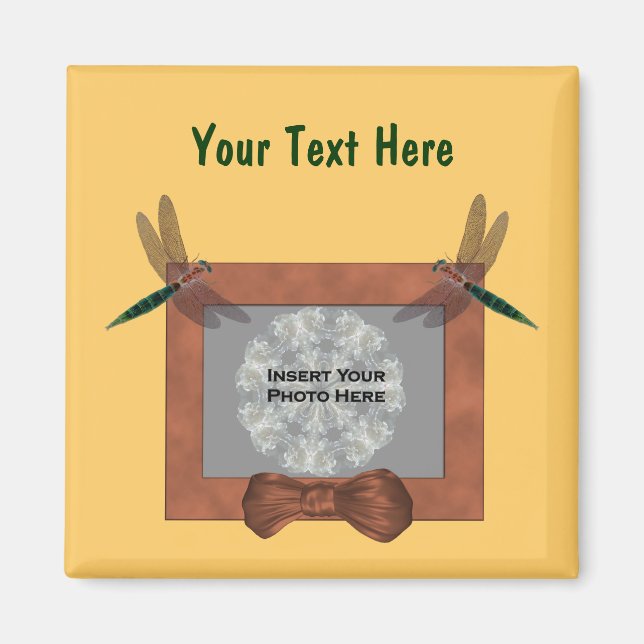 Foto der farbenfrohen Libellen Magnet (Vorne)