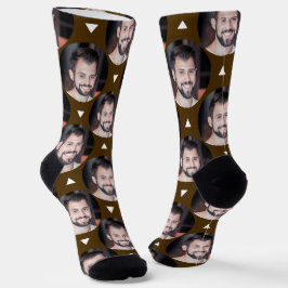Foto der Freundin Dark Brown Fun Socken