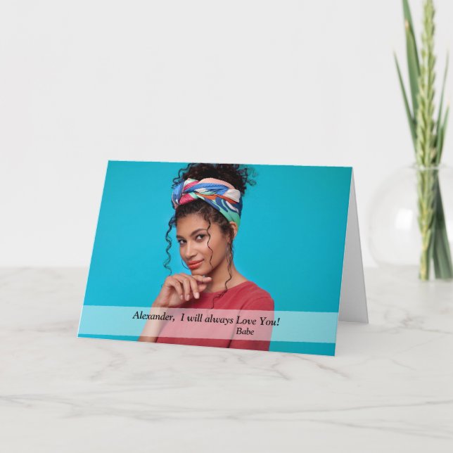 Foto der Geburtstagskarte Karte (Vorderseite)