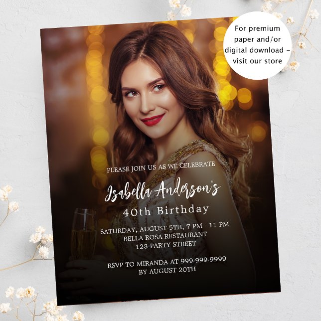 Foto der Geburtstagspartei - Einladung (Von Creator hochgeladen)