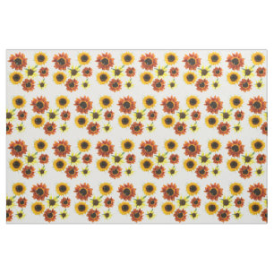Foto der gelben Orangenblumen Blumengestelle Stoff