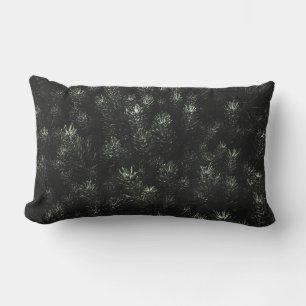 Foto der grünen Tanne Pflanze Lendenkissen