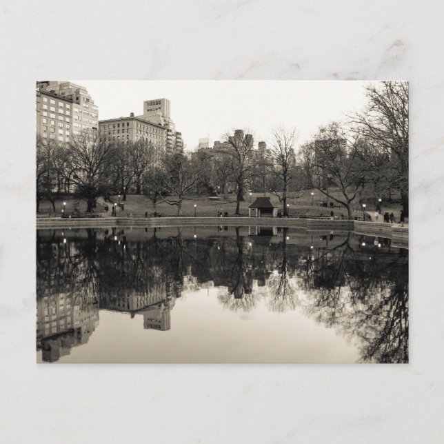 Foto der Landschaft des Central Park Postkarte (Vorderseite)