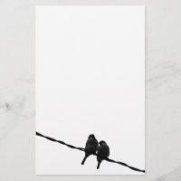 Foto der Liebe-/Spatzen-Paar-B&W