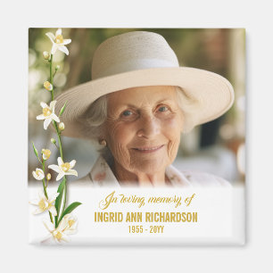 Foto der Lily Beerdigung Magnet