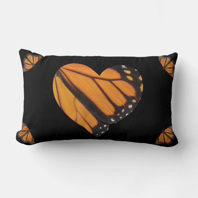 Foto der Monarchschmetterling Lendenkissen (Vorderseite)