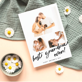 Foto der Mutter personalisieren Oma Card Feiertagskarte