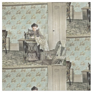 Foto der Nähmaschine 1890 Stoff
