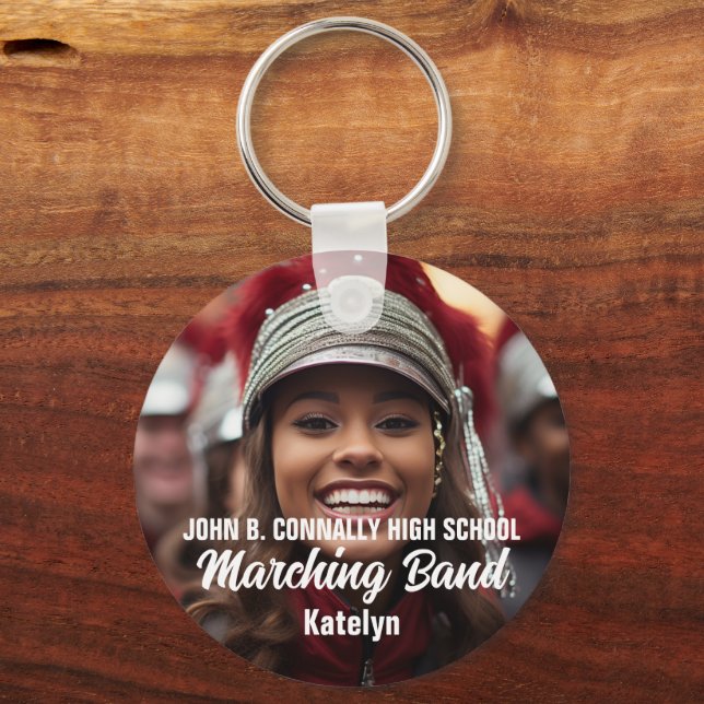 Foto der personalisierten Marching-Band doppelseit Schlüsselanhänger (Vorderseite)