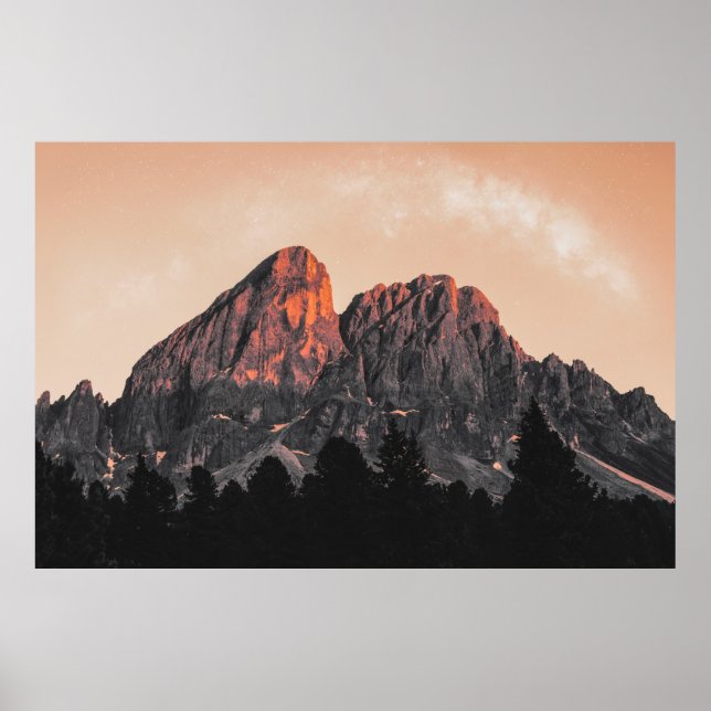 FOTO DER ROCKFORMATION MIT GERINGEM WINKEL POSTER (Vorne)