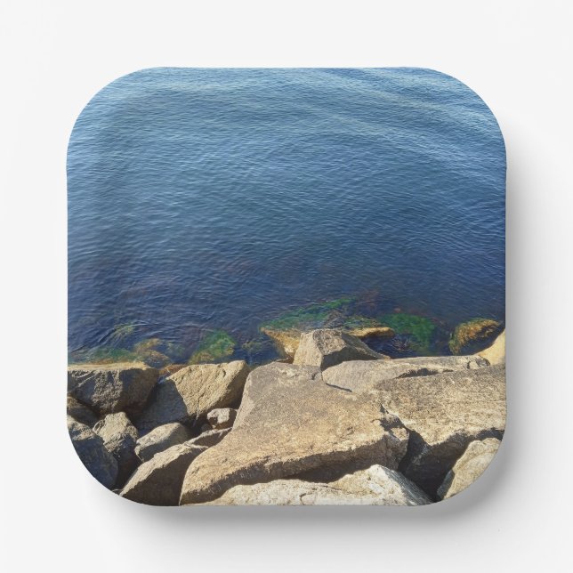 Foto der Rocky Cliff Pappteller (Vorderseite)