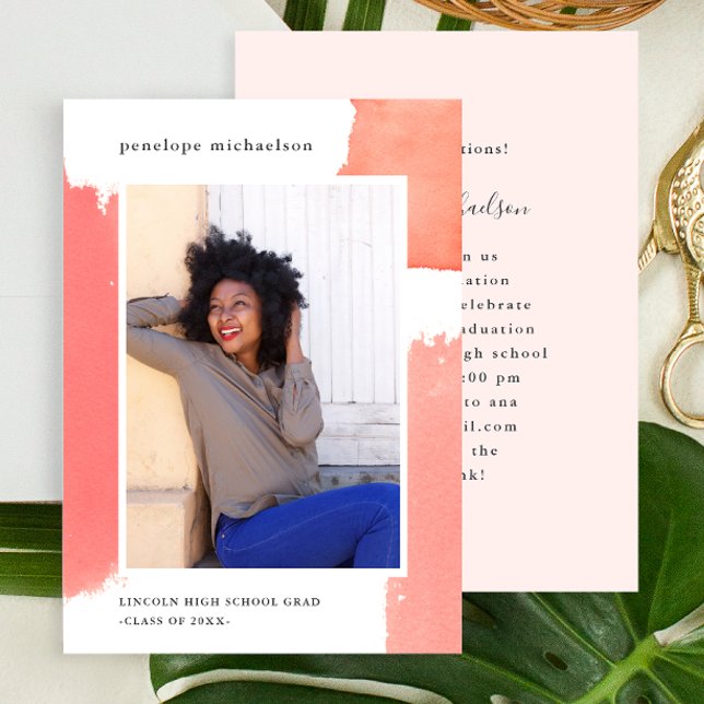 Foto der rosa Aquarellabteilung Einladung (Von Creator hochgeladen)