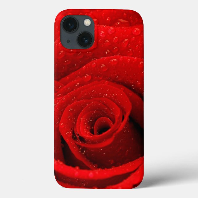 Foto der Rote Rose Hintergrund Case-Mate iPhone Hülle (Rückseite)