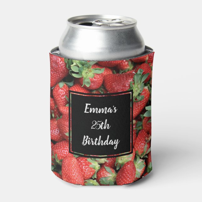 Foto der Roten Juicy Erdbeeren Dosenkühler (Kanne Vorderseite)
