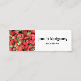 Foto der Roten Juicy Erdbeeren Mini Visitenkarte