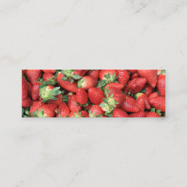 Foto der Roten Juicy Erdbeeren Mini Visitenkarte